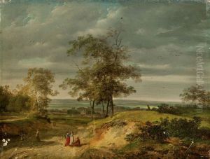 Paysage Anime Au Bord De La Mer by Pierre-Antoine Marchais