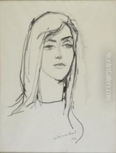 Tete De Jeune Fille by Andre Marchand