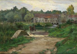 Le Gue Du Moulin De Beau-moulin Pres De Nemours