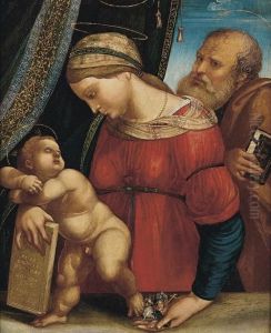 Sacra Famiglia by Girolamo Marchesi da Cotignola
