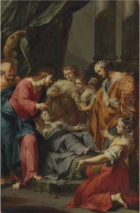 The Raising Of Jairus' Daughter by Richard Wilson