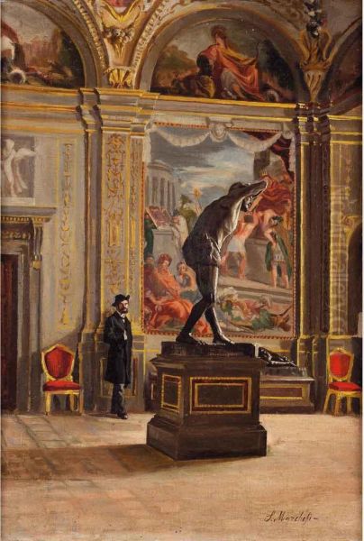 Interno Di Museo Con Figure - view 1