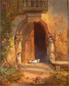 Cagnolino Sulla Soglia by Salvatore Marchesi