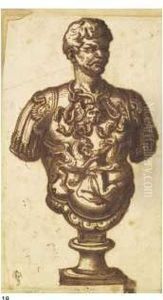 Studio Di Busto Con Corazza Dall'antico