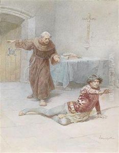 Zwei Szenenaus Romeo Und Julia by Ludovico Marchetti