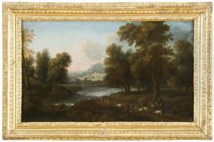 Paesaggio Fluviale Con Pastore E Gregge by Dei Domenico Marchis