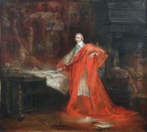Portrait Of Cardinal Richelieu by Pinkney Marcius-Simons