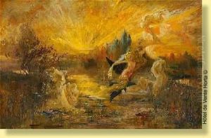 Coucher De Soleil Symboliste by Pinkney Marcius-Simons
