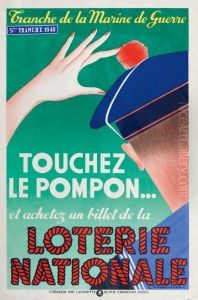 Touchez Le Pompon - Loterie Nationale by Louis Marcoussis