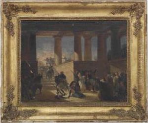 Soldiers Sacking A Greek Temple