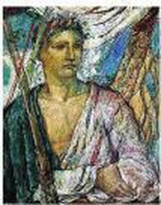 Lagorio , The Fisherman, Signed In Latin, Oil On Canvas, 99 By 80 Cm., 39 By 31 1/2 In by Tsarina Maria Alexandrovna