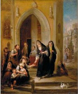 ""limosna A La Salida De La Iglesia"" by Jose Maria Romero Lopez