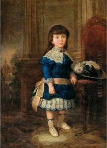 Retrato De Nina by Jose Maria Romero Lopez