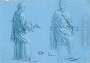 Due Figure Panneggiate by Cesare Mariani