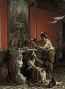 The Flower Maidens by Cesare Mariani