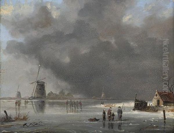 Anglers On The Ice - view 1