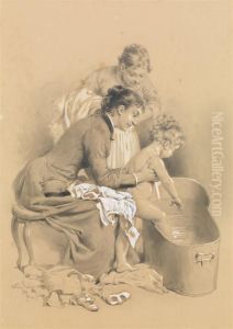 Le Bain by Adrien E. Marie