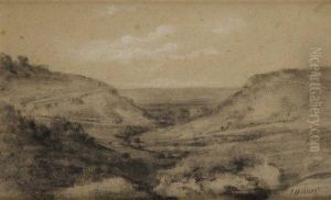 Paysage De Montagne by Prosper-Georges-Antoine Marilhat