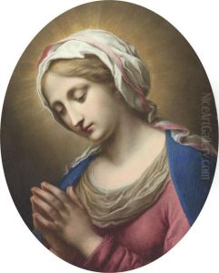 The Madonna In Prayer by Onorio Marinari