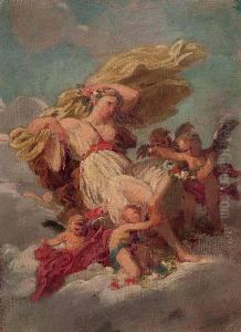 Figura Femminile Con Putti by Gaetano Marinelli