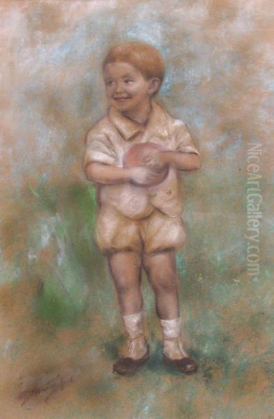 Boy With Ball - view 1