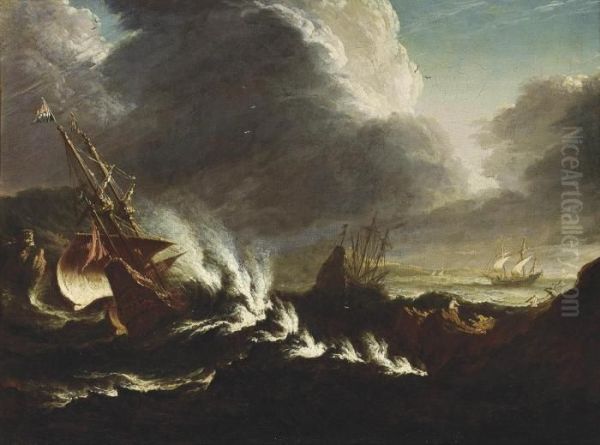 Shipping In Stormy Waters - view 1