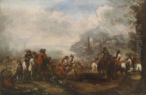 Two Mounted Skirmishes by Antonio Maria Marini