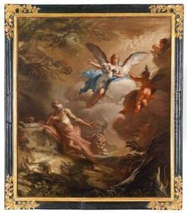 Ein Paar Landschaften Mit Religioserstaffage by Antonio Maria Marini