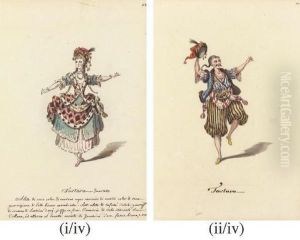 Four Drawings Of Tartar Costume Designs Four Drawings Of Tartar Costume Designs