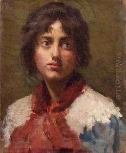 Volto Di Giovane Donna by Leopoldo Mariotti