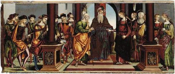The Marriage Of The Virgin: Panel From A
Predella - view 1