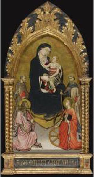 Madonna And Child With Saints John The Baptist, Francis Of Assisi,anthony Abbot And Catherine Of Alexandria - view 1