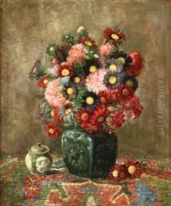 Bloemstilleven. Gesigneerd by Frits Maris