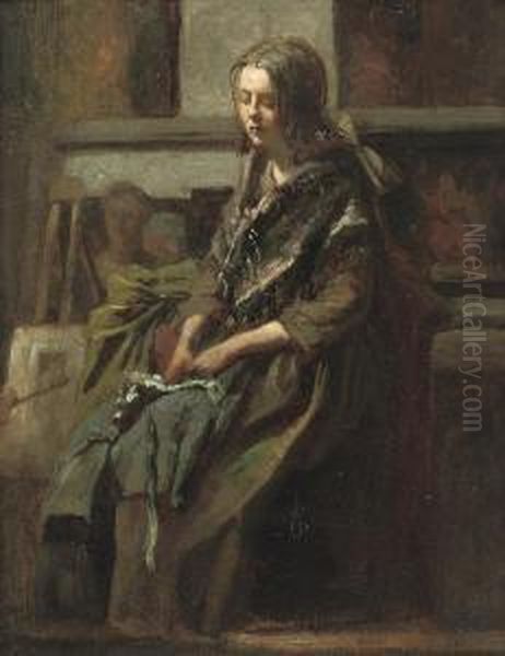 Meisje In Het Atelier (trijntje Toet): Posing For The Artist - view 1