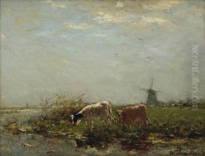 Cows Near The Waterfront by Willem Maris