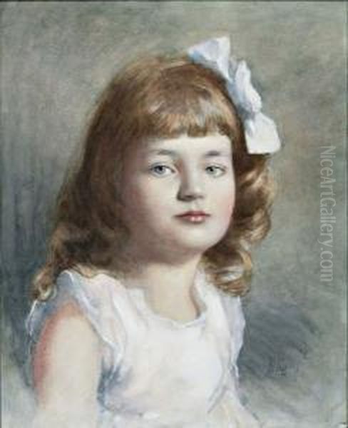 Meisje Met Witte Strik In Het Haar - view 1