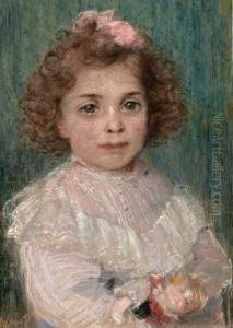 Portret Van Meisje Met Pop