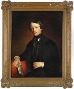 Portrait Des Kunstlers Adolf Meier. by Alexandre Markelbach