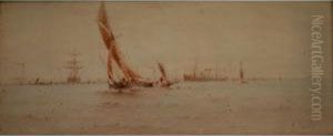 Sail And Steam; Vessels In Coastal Waters by Albert Ernest Markes