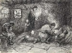 Visit To A Dublin Family During Thetuberculosis Epidemic by Constance Markievicz