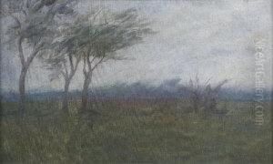 Wooded Landscape by Casimir Dunin, Count Markiewicz