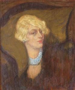 Femme Au Collier De Perles (1931) by Casimir Dunin, Count Markiewicz