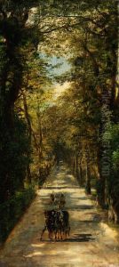 Viale Alberato Con Carrozza by Karl I Marko