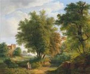 Am Weg Zum Bach Im Wald by Karl I Marko
