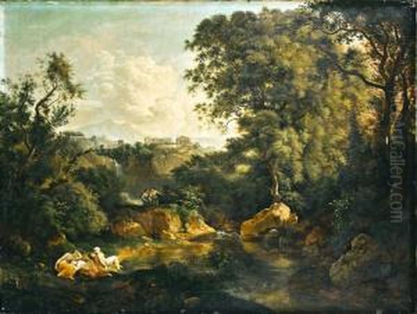 Paesaggio Romano Con Figure - view 1