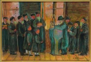 Celebration Dans Une Synagogue by Artur Markowicz