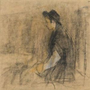 Homme Avec Tefilines by Artur Markowicz