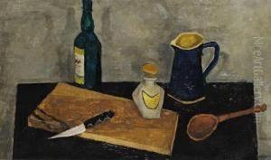 Still Life With Chopping Board And Utensils