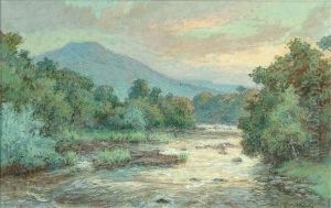 An Extensivelandscape Scene by Claude Marks