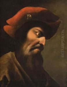 Portrait D'homme. by Jean Henri Marlet